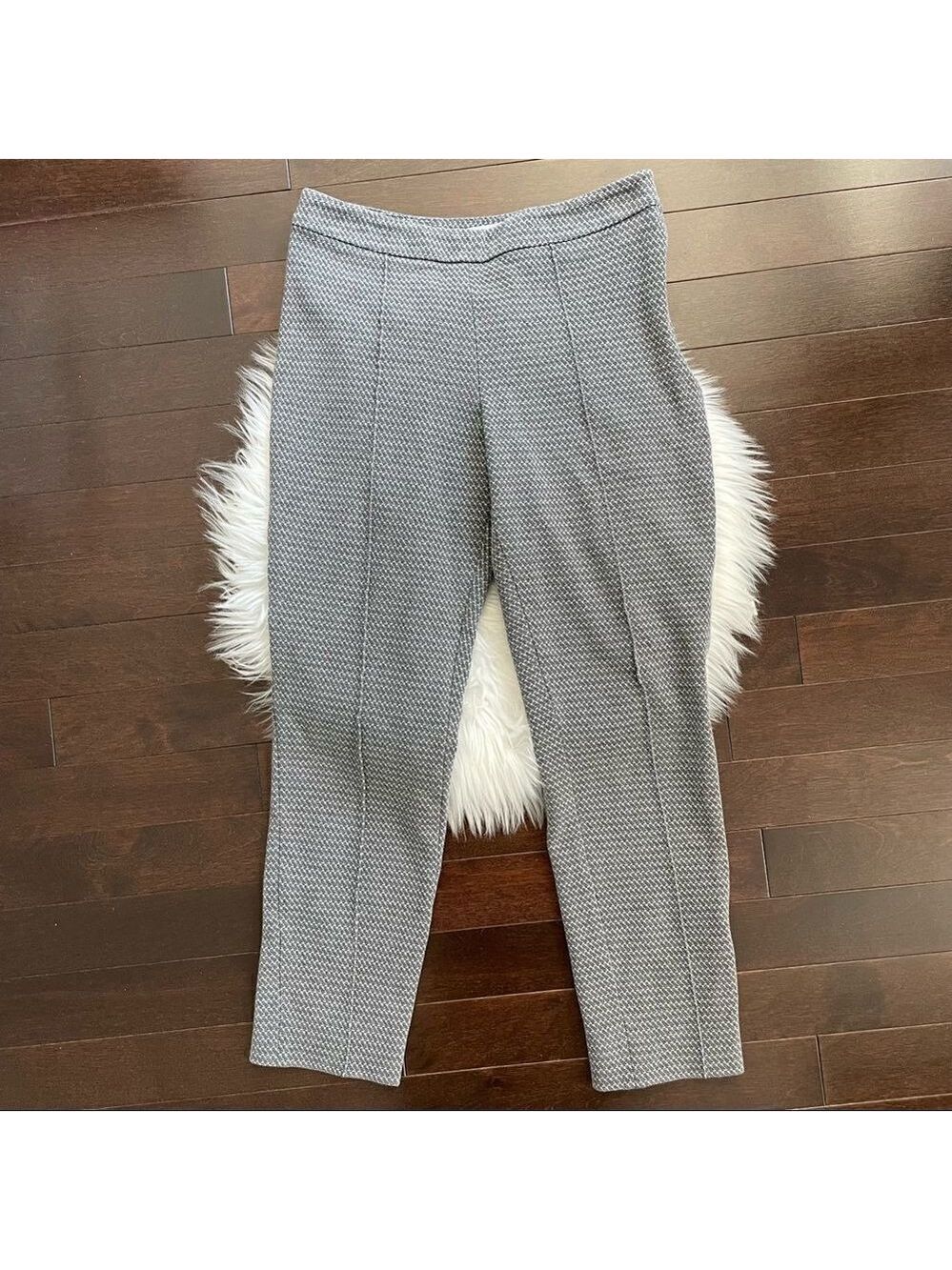 MaxMara Grey Stretch Cropped Pant